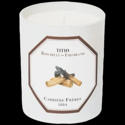 Carrière Frères Hiver|Boisé*Bougie Parfumée Bois Brûlés - Titio