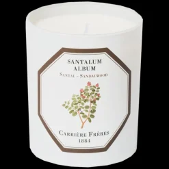 Carrière Frères Boisé|Unisexe*Bougie Parfumée Santal - Santalum Album